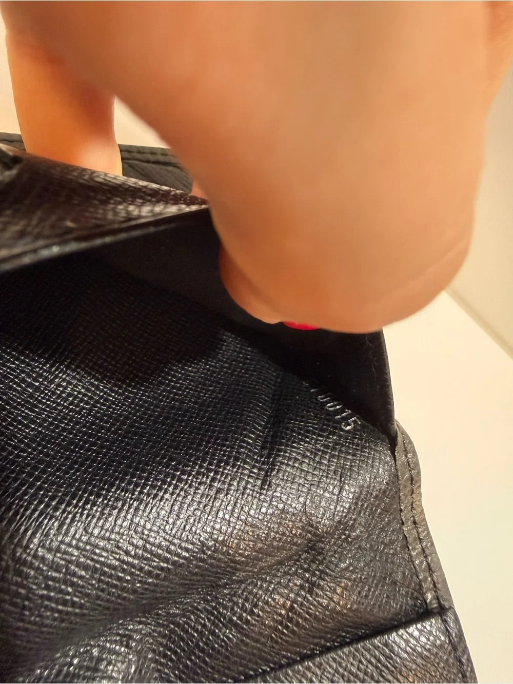 Louis Vuitton Black Taiga Long Wallet